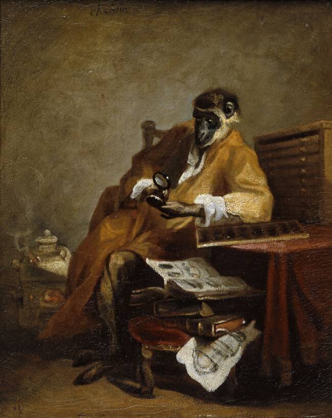 Le singe antiquaire Jean Siméon Chardin
