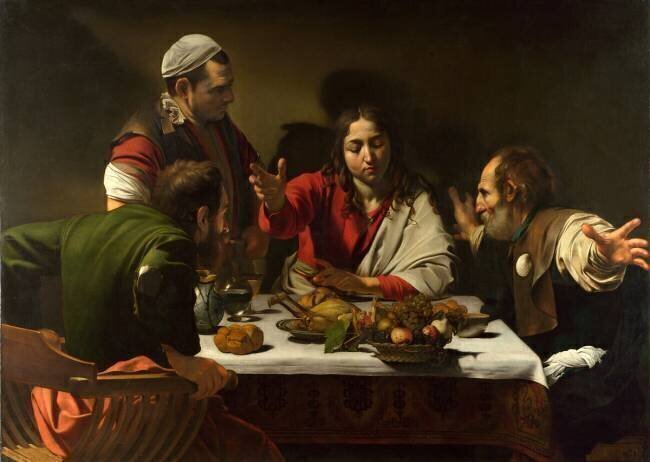 Le Souper à Emmaüs Le Caravage