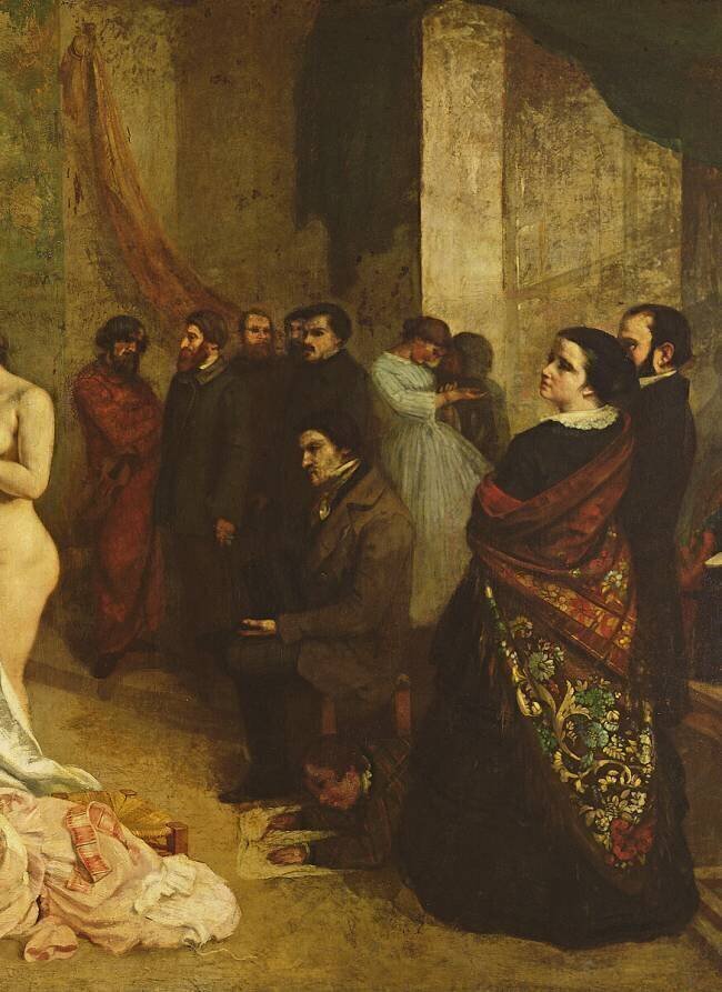 Le studio du peintre Gustave Courbet