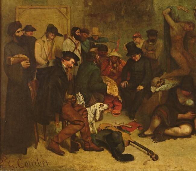 Le studio du peintre Gustave Courbet