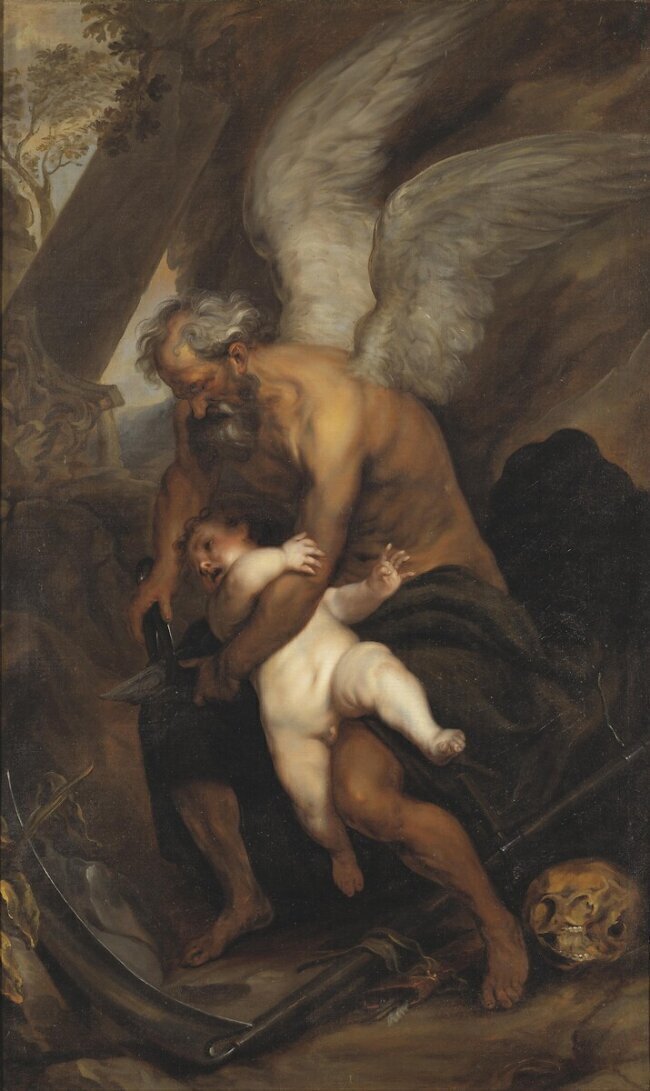 Le Temps coupe les ailes de l'Amour Antoine van Dyck