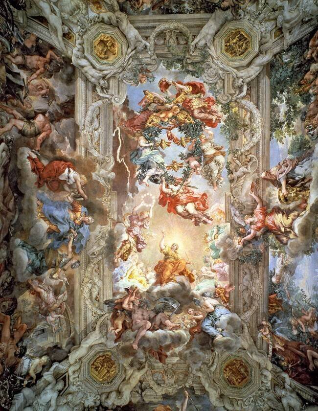 Le triomphe de la providence divine (Glorification du reigne d'Urbain VII) Pierre de Cortone