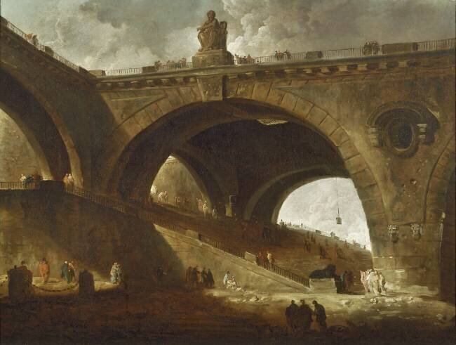 Le Vieux Pont Hubert Robert