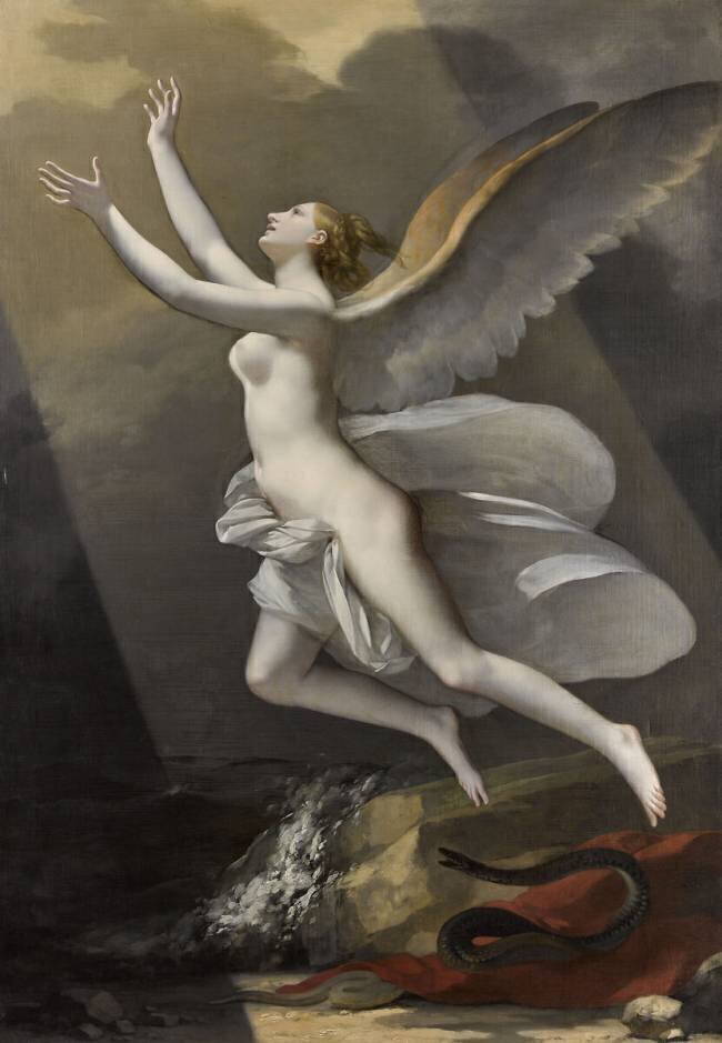 L'Âme brisant les liens qui l'enchainent à la terre Pierre Paul Prud'hon