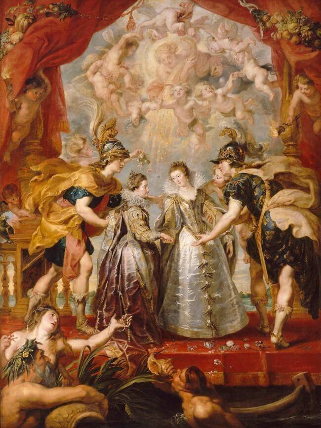 L'Echange des deux princesses de France et d'Espagne sur la Bidassoa à Hendaye, le 9 novembre 1615 Pierre Paul Rubens