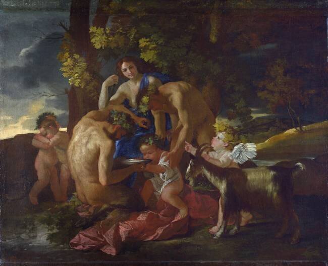 L'éducation de Bacchus Nicolas Poussin