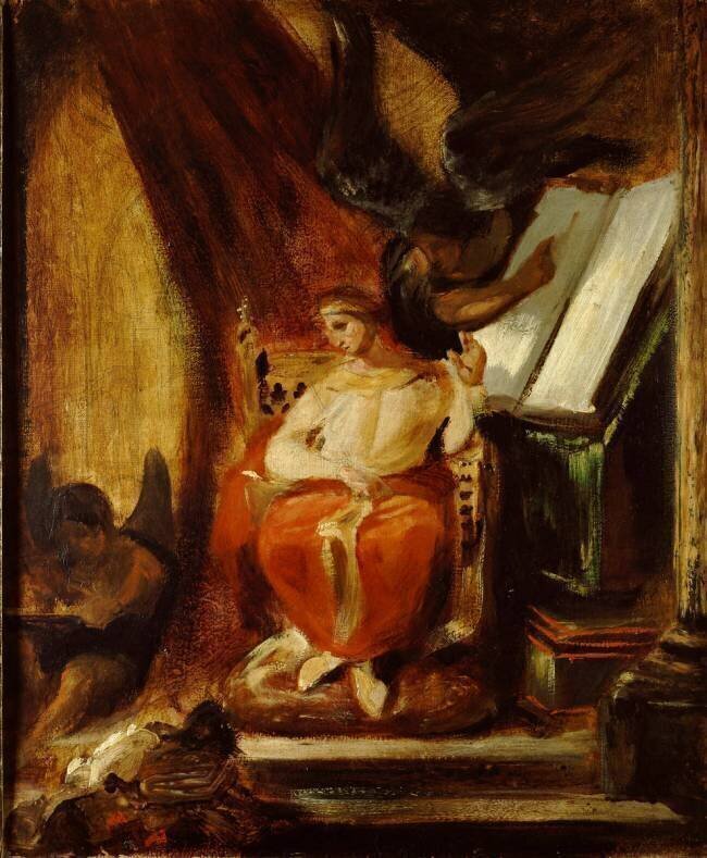 L'empereur Justinien composant ses instituts Eugène Delacroix