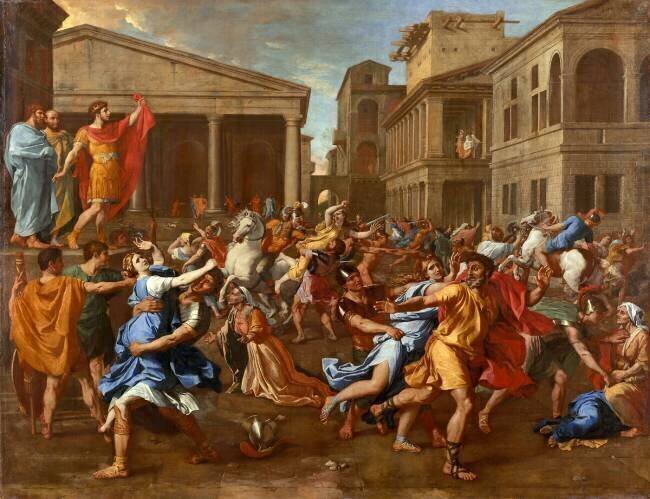 L'enlèvement des Sabines Nicolas Poussin