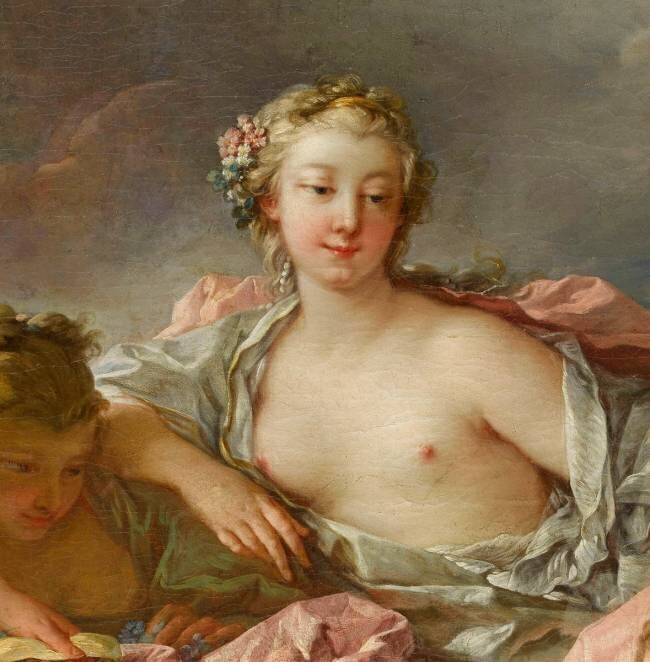 Détail de L'Enlèvement d'Europe François Boucher
