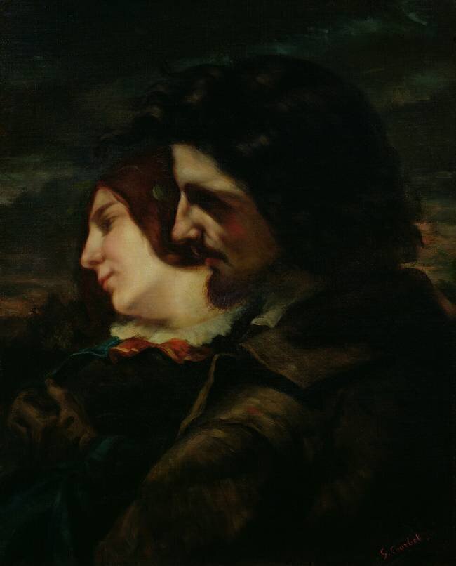 Les amoureux de la campagne Gustave Courbet