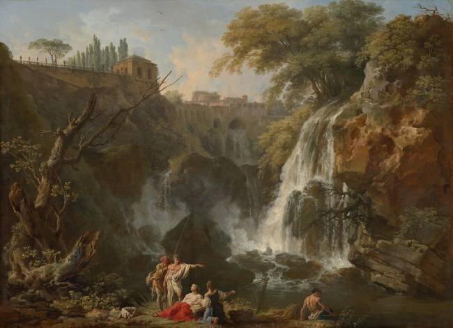 Les chutes d'eau de Tivoli Joseph Vernet