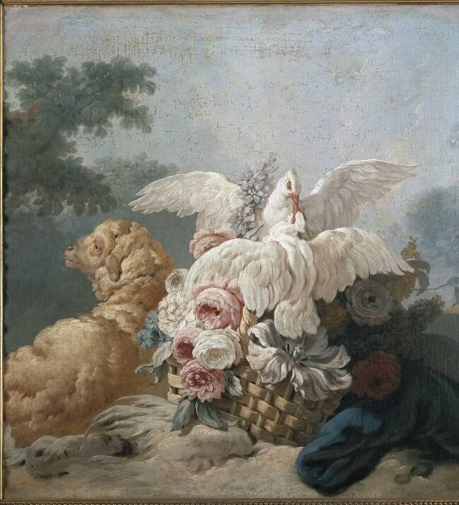 Les colombes Jean-Baptiste Huet