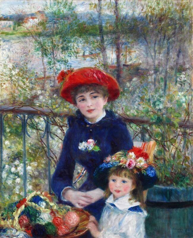 Les Deux Sœurs (Sur la terrasse) Auguste Renoir