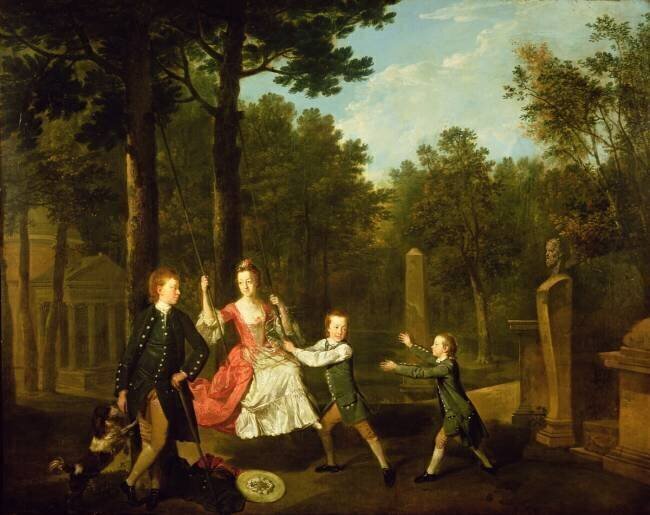Les enfants du 4e duc de Devonshire Johan Zoffany