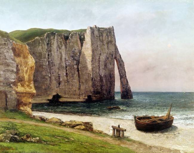 Les falaises d'Etretat Gustave Courbet