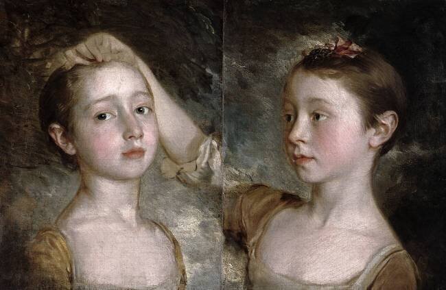 Les Filles du Peintre, Mary et Margaret Thomas Gainsborough