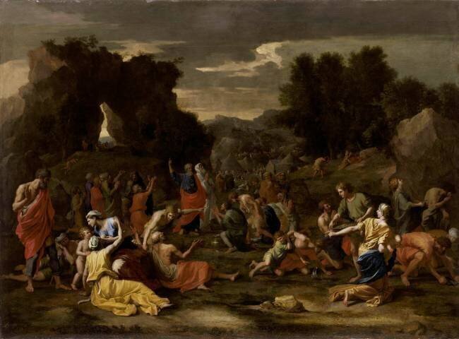 Les Israélites recueillant la manne dans le désert Nicolas Poussin