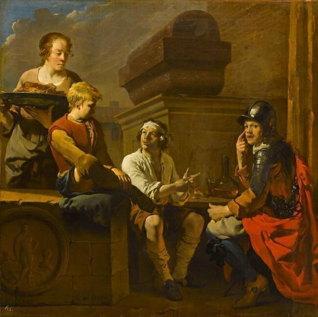 Les joueurs de morra Karel Dujardin