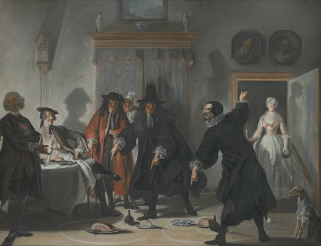 Les mathématiciens ou la jeune femme qui s'enfuit : La dispute entre les docteurs Raasbollius et Urinaal Cornelis Troost