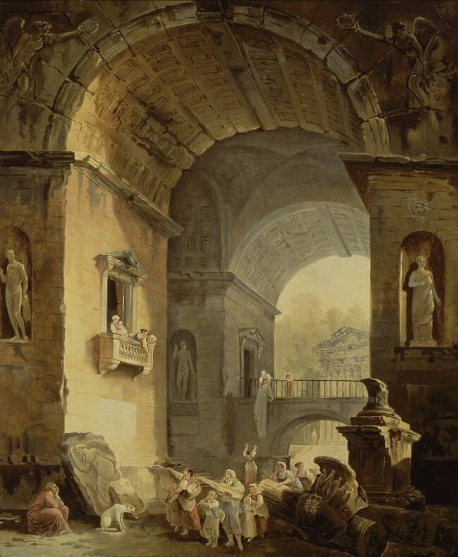 Les musiciens Hubert Robert