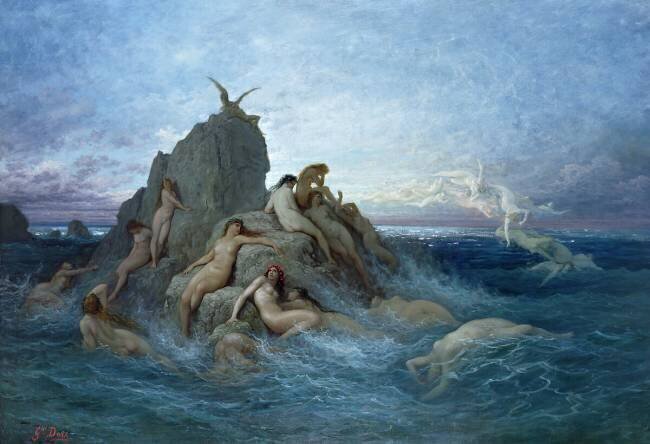 Les Oceanides Gustave Doré