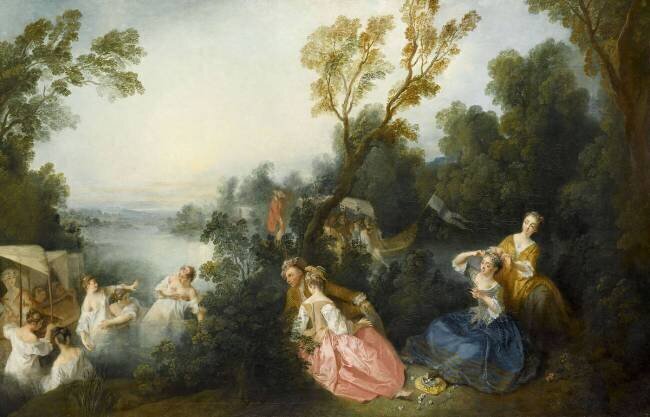 Les Plaisirs du bain Nicolas Lancret