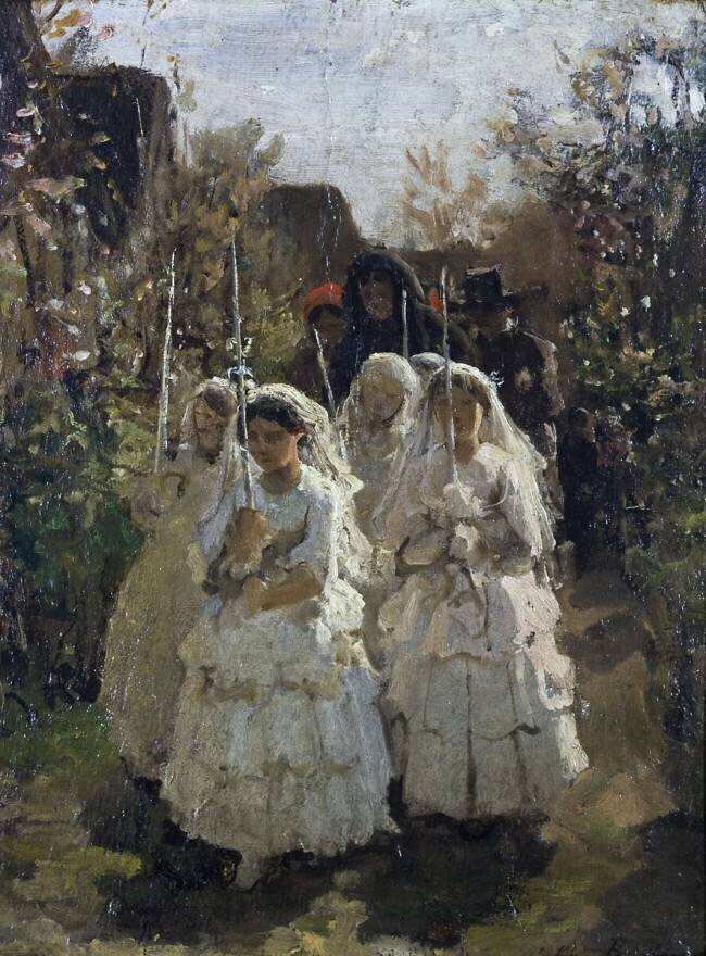 Les premiers communiants à Courrieres  Jules Breton