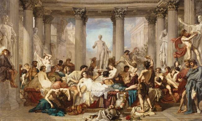 Les Romains de la Décadence Thomas Couture