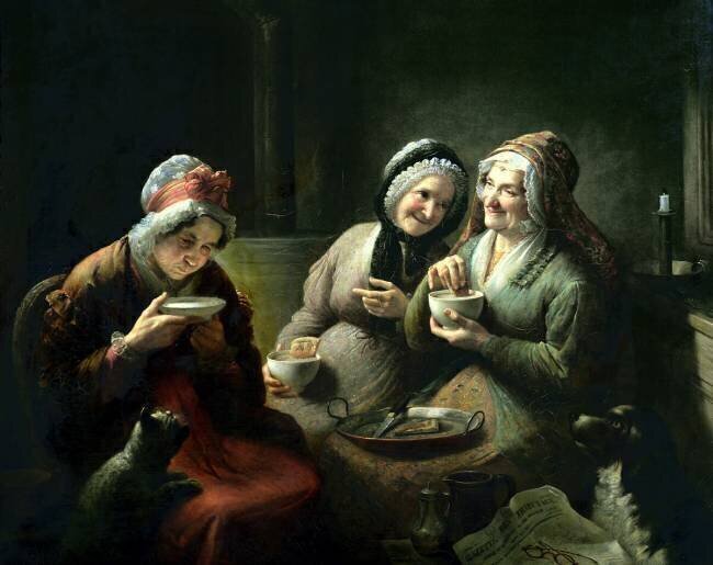 Les trois potinières Louis-Aimé Grosclaude
