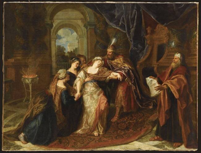 L'Evanouissement d'Esther Antoine Coypel