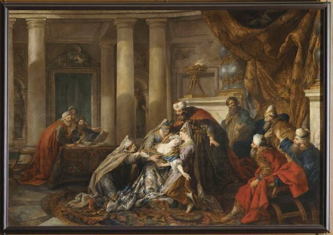 L'Evanouissement d'Esther Jean-François de Troy