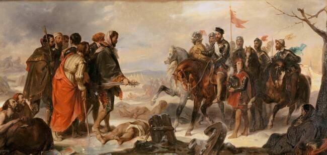 Levée du siège de Metz, janvier 1553, François de Lorraine, duc de Guise mène l'opération Eugène Devéria