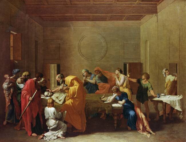 L'extrême-onction Nicolas Poussin