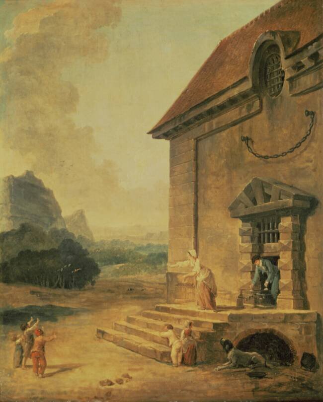 Libérer les oiseaux Hubert Robert