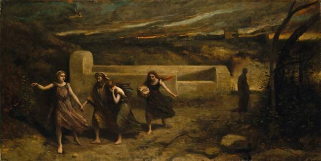 L'incendie de Sodome Jean-Baptiste Camille Corot