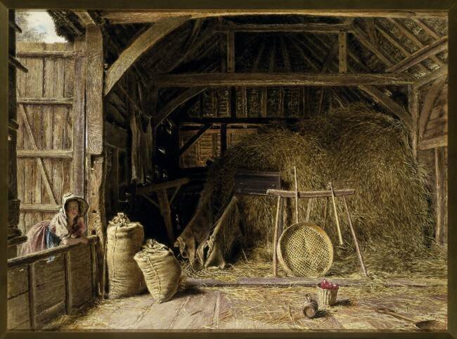 L'intérieur d'une grange William Henry Hunt