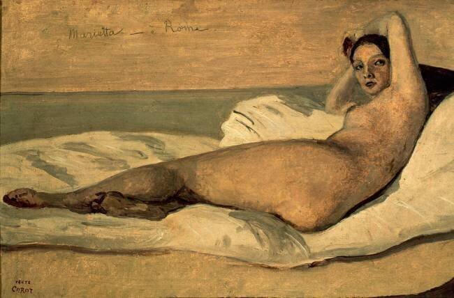 L'Odalisque romaine dit Marietta Jean-Baptiste Camille Corot