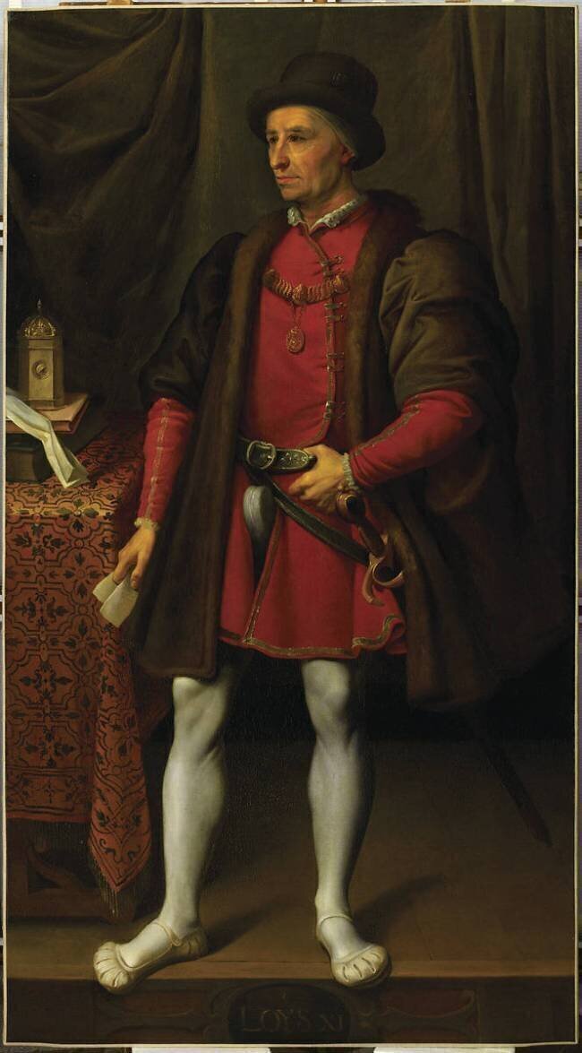 Louis XI (1423-1483), roi de France en 1461 Jean Léonard Lugardon