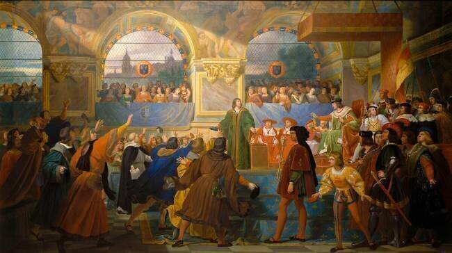 Louis XII proclamé "Père du Peuple" aux états généraux de Tours, 14 mai 1506 Michel-Martin Drolling