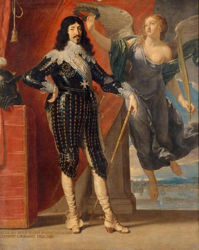 Louis XIII, roi de France, couronné par la Victoire Philippe de Champaigne
