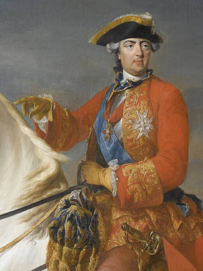 Louis XV, roi de France (1710-1774) (détail) Louis-Michel van Loo