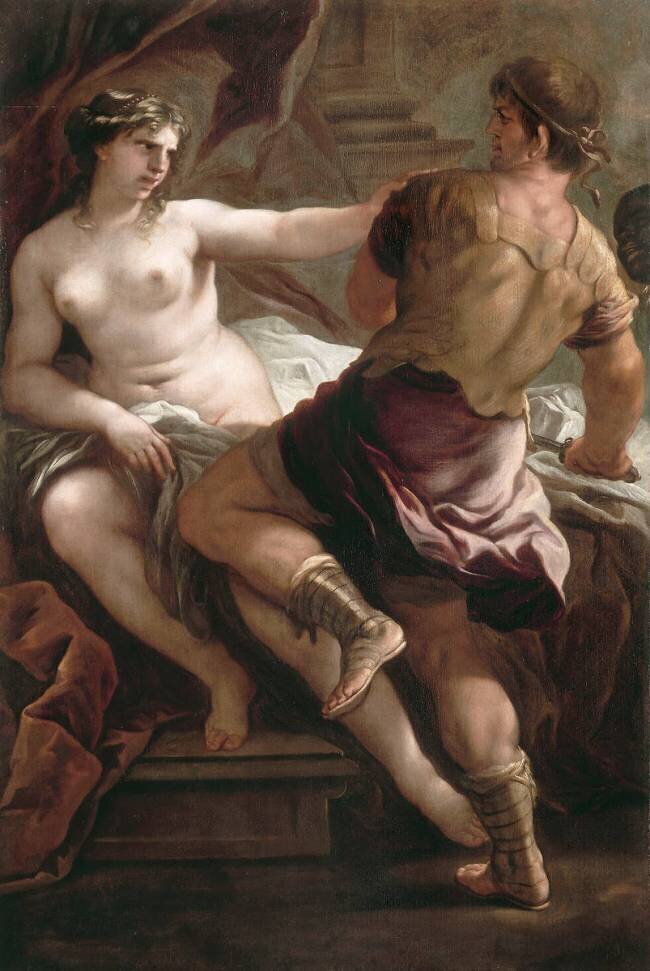 Lucrèce et Tarquin Luca Giordano