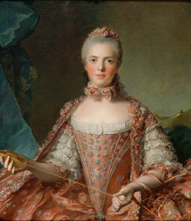 Madame Adélaïde de France (1732-1800) faisant des noeuds Jean-Marc Nattier