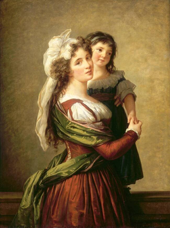 Madame Rousseau et sa fille Elisabeth Vigée Le Brun