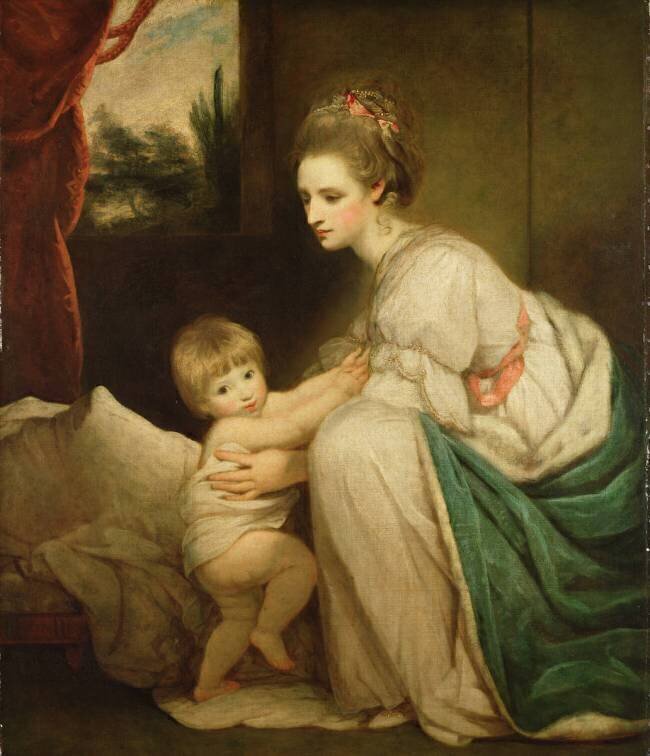Madame William Beresford et son Fils (1773-1855), Futur Lord Decies Joshua Reynolds