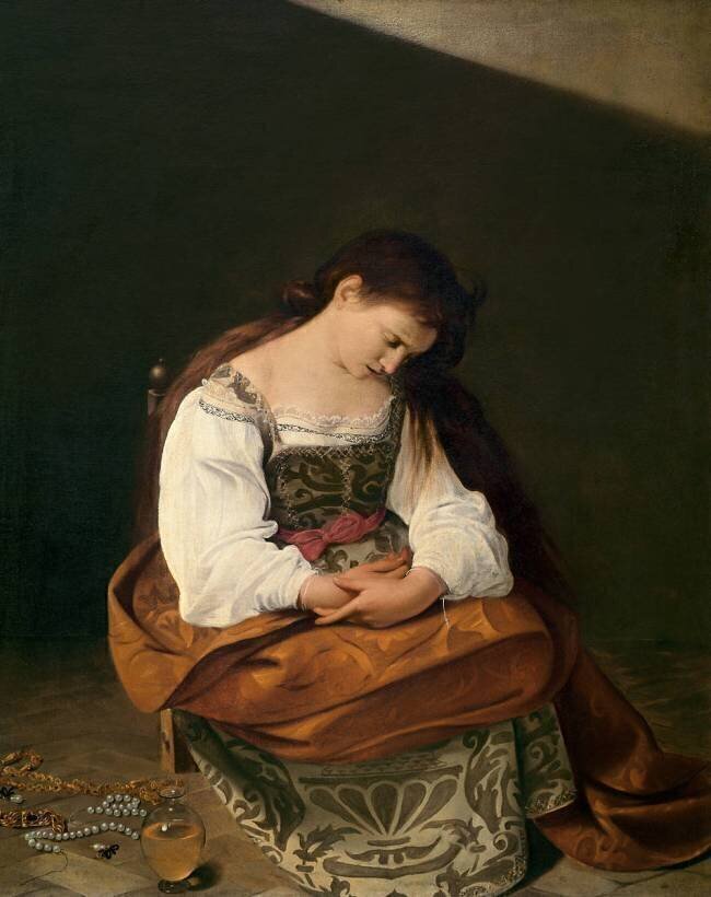 Madeleine repentante Le Caravage