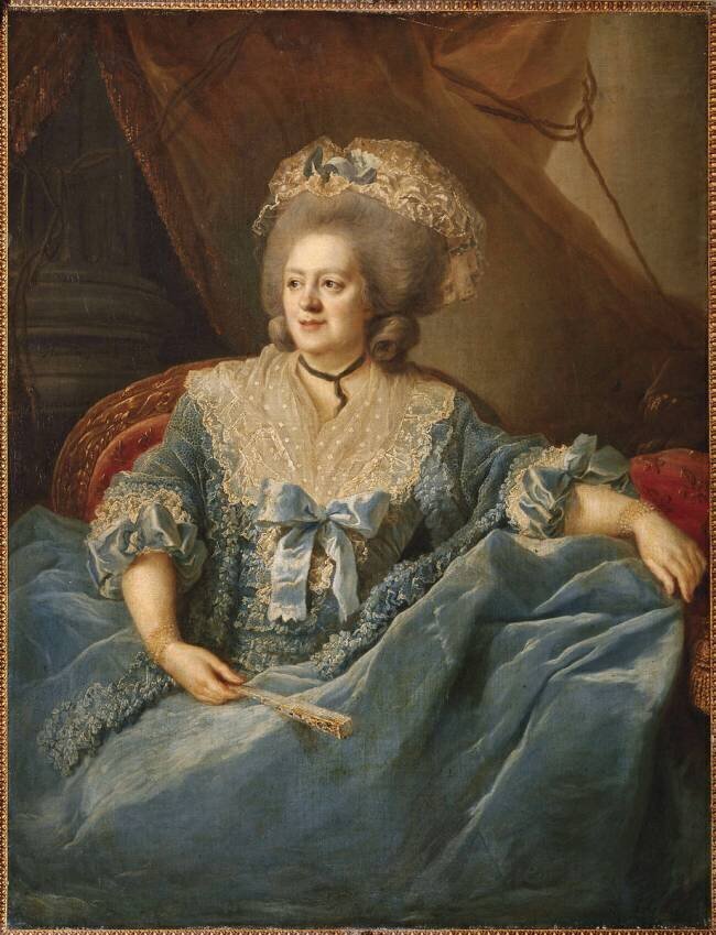 Marie-Adélaïde de France, dite Madame Adelaïde, fille de Louis XV (1732-1800), représentée en 1785 Johann Julius Heinsius