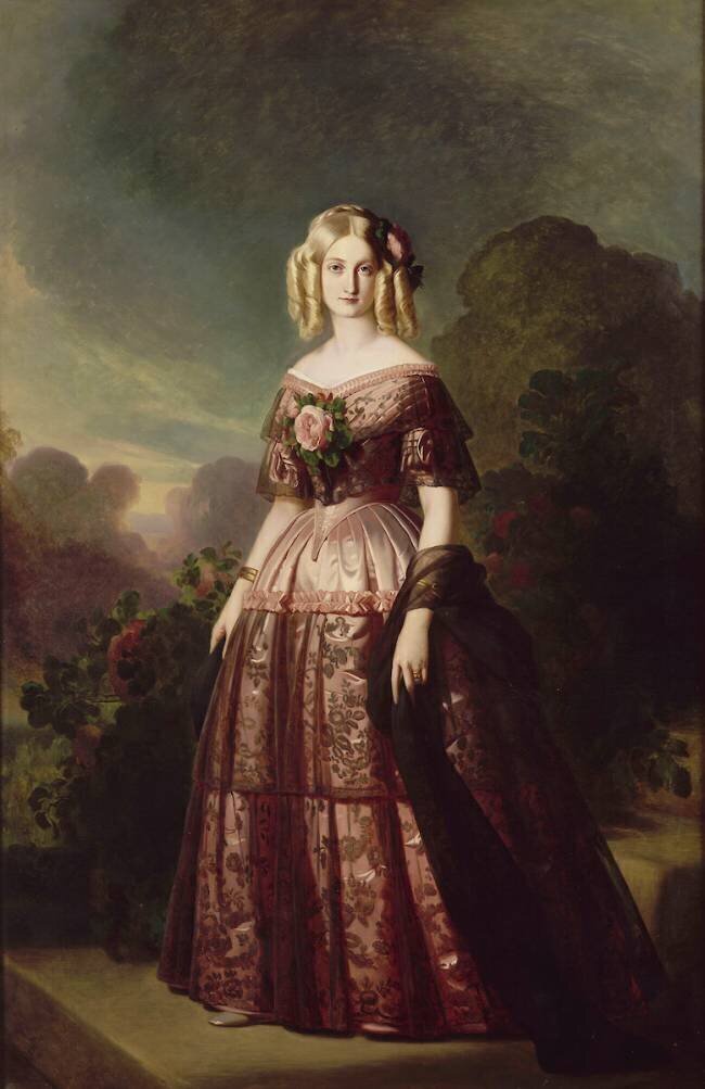 Marie-Caroline-Auguste de Bourbon-Salerne, duchesse d'Aumale (1822-1869) Franz Xaver Winterhalter