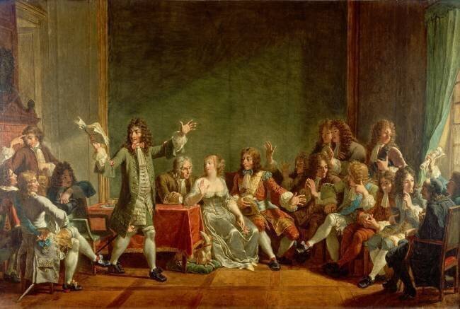 Molière lisant Tartuffe chez Ninon de Lenclos Nicolas André Monsiau