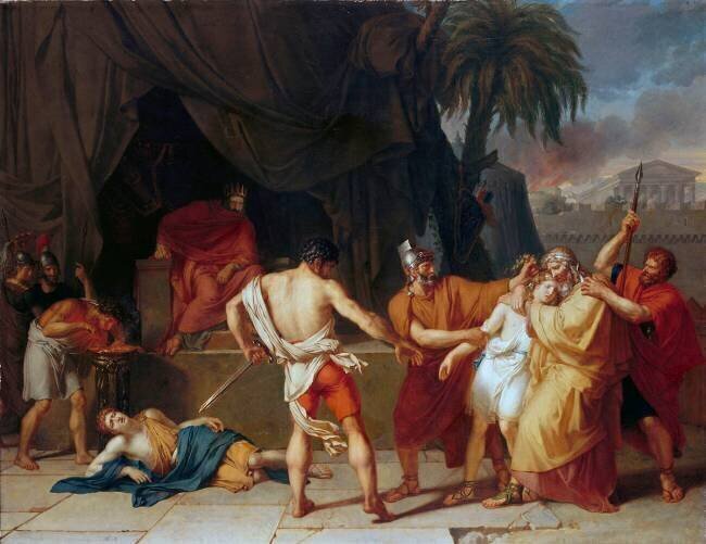 Nabuchodonosor fait tuer les enfants de Sédécias en présence de leur père Anne-Louis Girodet